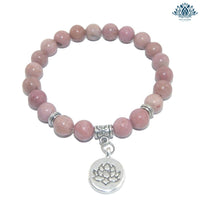 Bracelet anti-stress pierre rhodonite