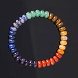Bracelet des 7 chakras en pierres naturelles véritables (version 6.0)
