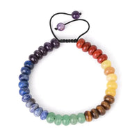 Bracelet des 7 chakras en pierres naturelles véritables (version 6.0)
