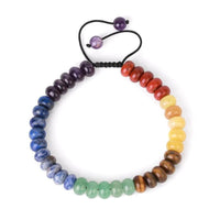 Bracelet des 7 chakras en pierres naturelles véritables (version 6.0)