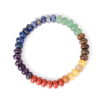 Bracelet des 7 chakras en pierres naturelles véritables (version 6.0)