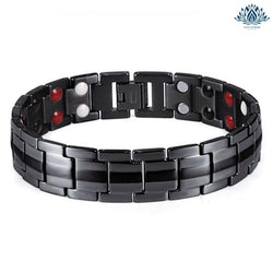 Bracelet magnétique anti-stress homme