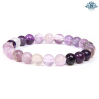 Bracelet pierre naturelle anti stress fluorite pourpre