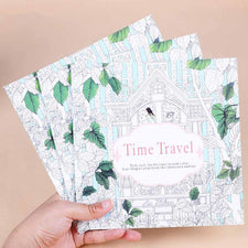 Coloriage anti-stress voyage temporel