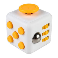 Fidget Cube Blanc/Jaune - Réduis le stress !