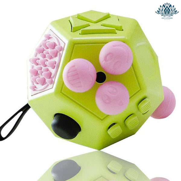 Fidget Cube contre le Stress Vert - Fidget Toys - Balle Anti