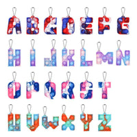 Porte-clés Pop It Lettre