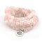 Mala 108 «chakra du coeur» en perles en Cristal rose naturel et son charme }