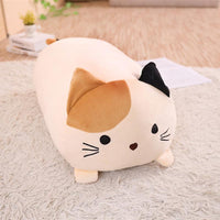 Peluche chaton kawaii beige