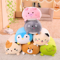 Peluche chaton souriant kawaii : mignon et détente