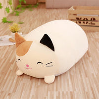 Peluche chaton souriant kawaii : mignon et détente