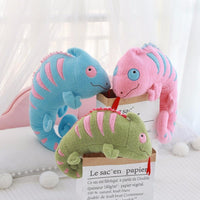 Peluche Caméléon Pastel Kawaii