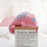 Peluche Caméléon Pastel Kawaii