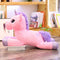 Peluche Licorne Kawaii Arc-en-Ciel }