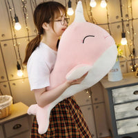 Peluche Narval Kawaii Rose