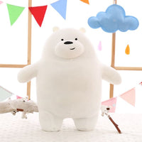 Peluche Papa Ours Blanc Kawaii