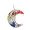 Pendentif «Éclat et Harmonie Spirituelle» des 7 Chakras en forme de Lune et Arbre de Vie }