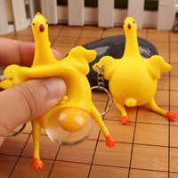 Porte Clé Anti-Stress Poulet