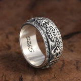 Bague Anti-Stress Bouddhiste Argent