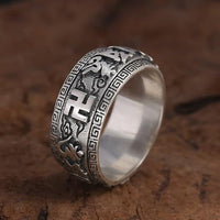 Bague Anti-Stress Bouddhiste Argent