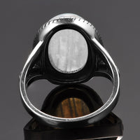 Bague Zen Pierre de Lune Argent