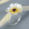 Bague Anti-Stress Lotus Argent }