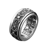 Bague Tibétaine Anti-Stress Argent