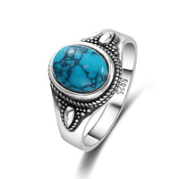 Bague Argent Turquoise Fine Zen