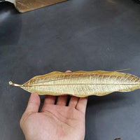 Porte Encens Feuille d'or Zen