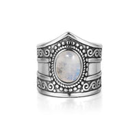 Bague lithothérapie Pierre de Lune