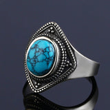 Bague Ethno Argent Turquoise