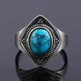 Bague Ethno Argent Turquoise