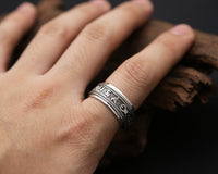 Bague anti-stress argent