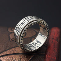 Bague Anti-Stress Chinoise Argent