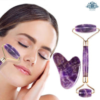 Rouleau de massage améthyste