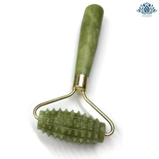 Rouleau de massage pour visage en jade