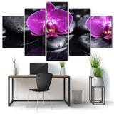 Tableau Zen Orchidée Rose