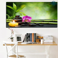 Tableau orchidée zen